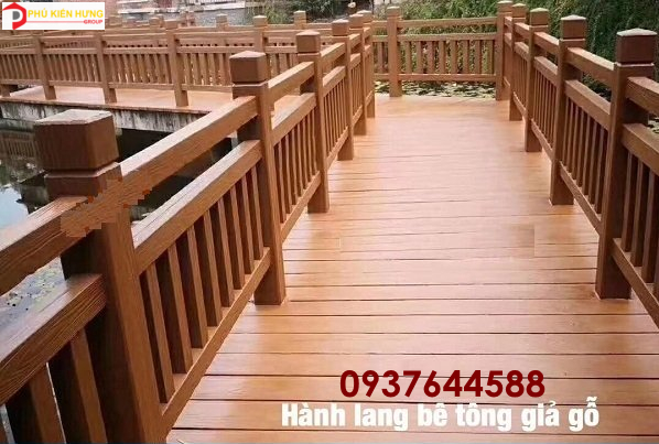 Hành lang bê tông giả gỗ 5 - wsai